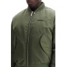 padded nylon bomber jacket