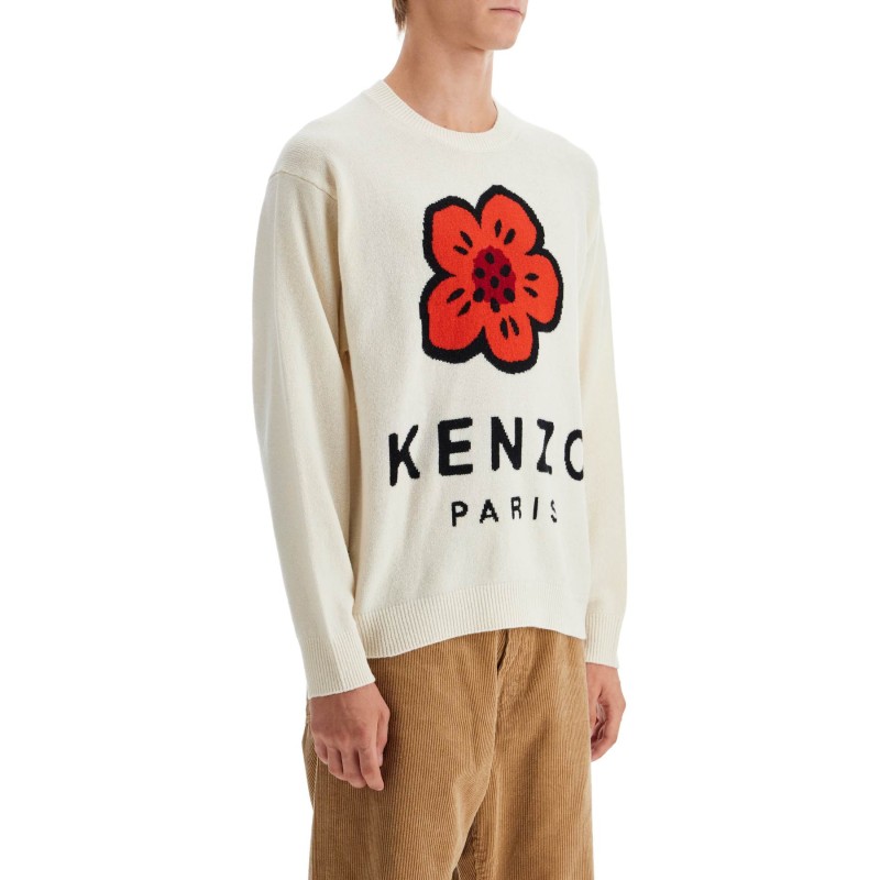 boke flower wool sweater