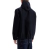 bicolor sweatshirt with zip and hood