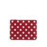 'polka dot leather pouch bag