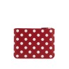 'polka dot leather pouch bag