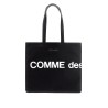 logo leather tote bag