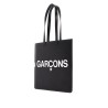 logo leather tote bag