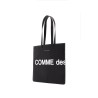 logo leather tote bag