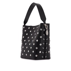 large frayme bucket bag with studs