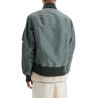 layered hybrid bomber jacket