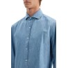 lightweight slim fit denim shirt