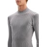 fitted long-sleeved top