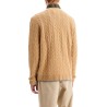 wool and cashmere braided cardigan