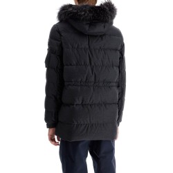 down jacket with wool and silk lining