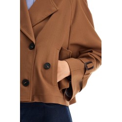 short rainproof gabardine trench