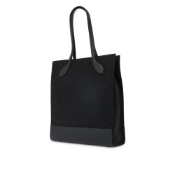 n/s nylon and leather tote bag