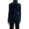 wallis velvet double-breasted jacket