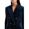 wallis velvet double-breasted jacket