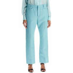 wallis cigarette pants in hopsack fabric