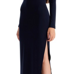 maxi form-fitting dress with side