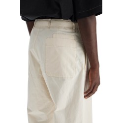 straight-cut pants with belt