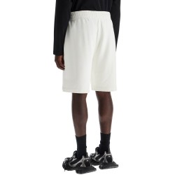 sporty bermuda shorts with logo print