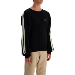 track band pullover sweater with