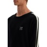 track band pullover sweater with