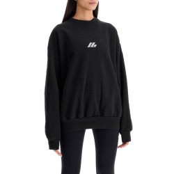 reflective logo sweatshirt with