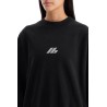 reflective logo sweatshirt with