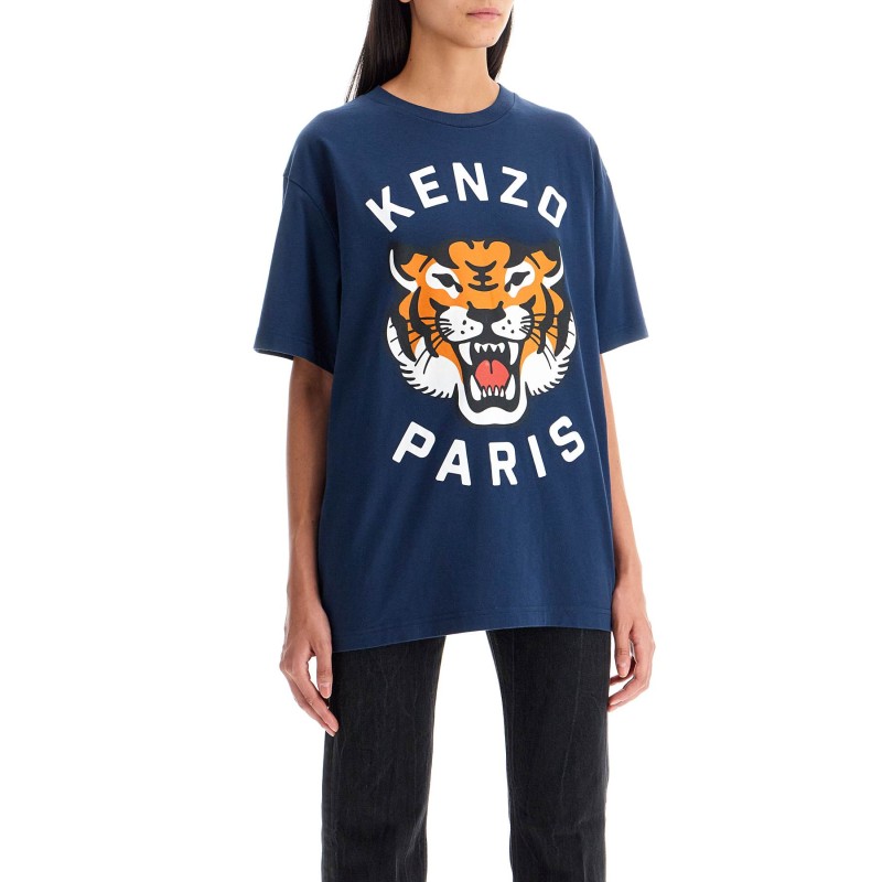 lucky tiger crew-neck t-shirt