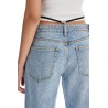 straight jeans with integrated thong