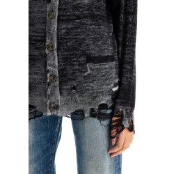 distressed detail cardigan with