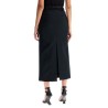 midi skirt with thin belt