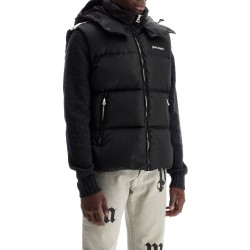 sleeveless down jacket with contrasting