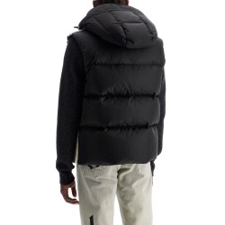 sleeveless down jacket with contrasting