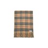 reversible cashmere check scarf