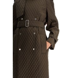 long quilted trench coat