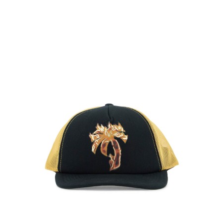 "burning palm trucker hat