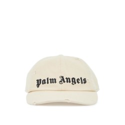 distressed baseball cap with logo