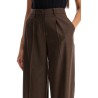 wide stretch wool trousers for comfortable fit