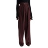 wide-leg pants with belt