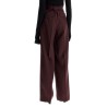 wide-leg pants with belt