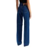 "lu jeans with pleated effect