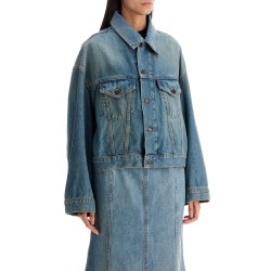 denim boxy jacket with spencer