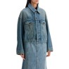 denim boxy jacket with spencer