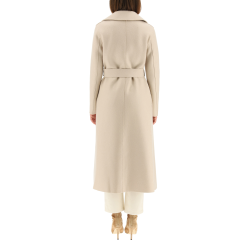 long coat in pressed wool