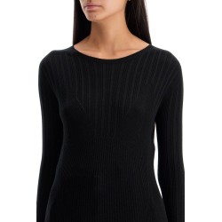 ribbed crewneck sweater