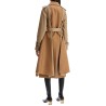 hybrid coat in gabardine and