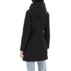 firth hooded softshell down parka