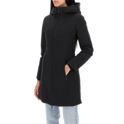 firth hooded softshell down parka