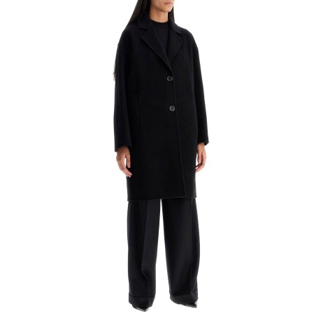 double wool coat with screwdriver design