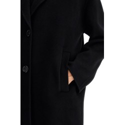 double wool coat with screwdriver design