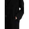 double wool coat with screwdriver design